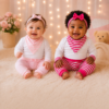 Conjunto Look Perfeito Blusa Manga Longa com Bandana para Sua Princesa!