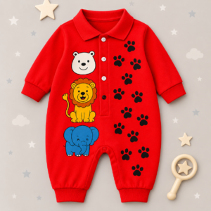 Macacão de Bebê Menino Animais Inverno
