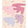 Conjunto calça + blusa manga longa para bebê menina bordado