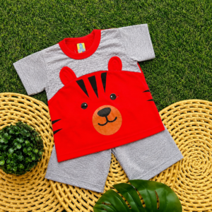 Conjunto de bebê menino short e blusa verão calor 3 a 6 meses blogueirinho temático ursinho