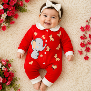 Macacão de Bebê Menina Elefantinha