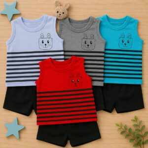 Conjunto Regata para bebê menino fofo verão estiloso