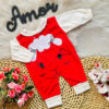 Macacão bebê menina ovelinha 0 a 3 meses Bebê menina Recém Nascido Rn