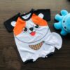 macacão curto para bebê menino + touca cachorrinho Fofo verão temático mersversario calor