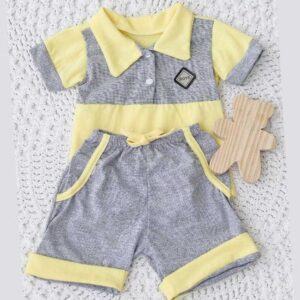 Alternative view of Conjunto de verão para bebê Menino polo