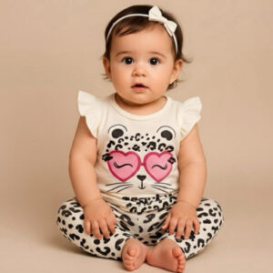 Conjunto Infantil Bebê Menina Estilo Blogueirinha – Moda Verão Baby