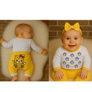 Alternative view of Conjunto Bory manga Longa + Calça de bebe menina infantil tematico roupa para bebe menina mesversario
