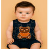 Conjuntinho Regata + Short Para bebê menino ursinho estilo mauricinho