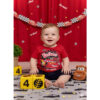Conjunto romper  de bebe menino carro temático 3 a 6 meses verão