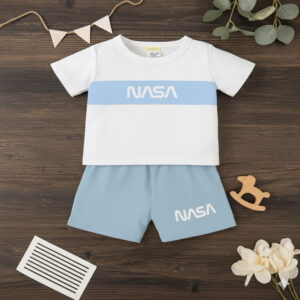 Alternative view of Conjunto infantil menino camiseta + short calor estilo mauricinho boyzinho