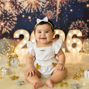 Romper Jardineira temático mesversario menina Festa ensaio Book temático bebê Menina ano novo
