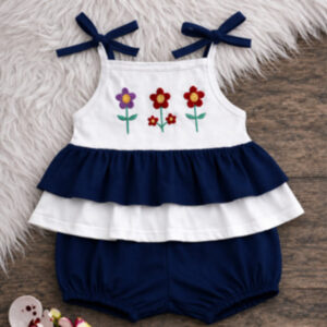 Alternative view of Conjunto Blusa Batinha + Short Bebê Menina Estilo Blogueira verão calor