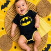 Body de bebê menino personagens com capa Para festas Super Heróis