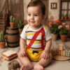 Conjunto Bebê Menino Body Divertido + Shorts Tendência