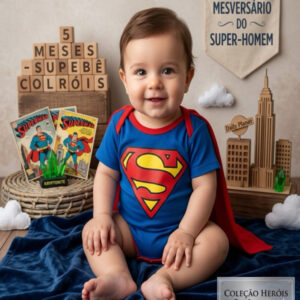 Body Super Heróis de bebê menino festas de mesverario Temático