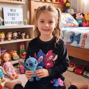 Alternative view of Conjunto infantil de frio para menina lilo stitch calça e blusa manga longa conjunto moda blogueirinha