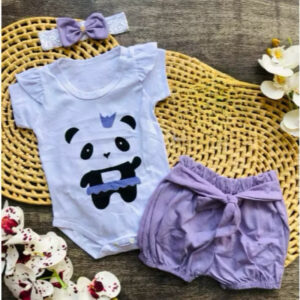 Alternative view of Conjunto de Bebê menina Padinha Fofo para dias casuais tematico