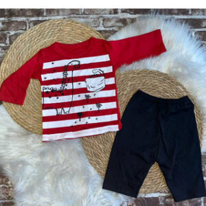 Alternative view of Conjunto camisa manga longa + calça meia estação para bebê menino