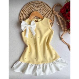 Alternative view of Vestido Infantil menina Festa moda blogueira – Look infantil Encantador