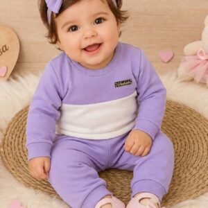 Alternative view of Conjunto bebê menina fashion listrado
