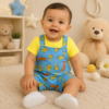 Jardineira + Camisa de bebê Menino verão Temátíco Mesversário Pikachu