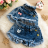 Shorts saia jeans Infantil para meninas roupa de menina infantil verão
