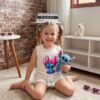 Conjunto Stitch Menina infantil Fofo tendência verão chique
