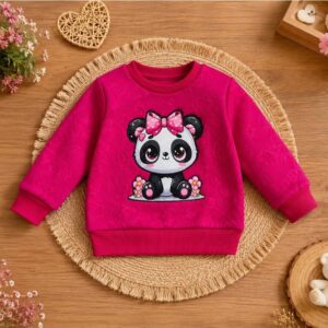 Casaco Infantil Menina Pandinha Com Led puro estilo Blogueirinha