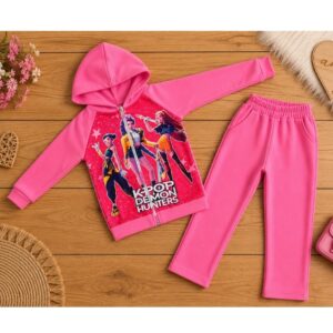 Alternative view of Conjunto Infantil Menina com Zíper e Capuz – Guerreiras do K-Pop Blogueirinha Diva