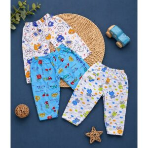 Kit com 3 mijão culote de bebê menino 100% algodão