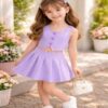 Conjunto Menina Lindo Infantil Fofo para dias frescos e festas Chiques