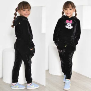 Conjunto infantil menina Plush estilo blogueirinha moda inverno Minnie