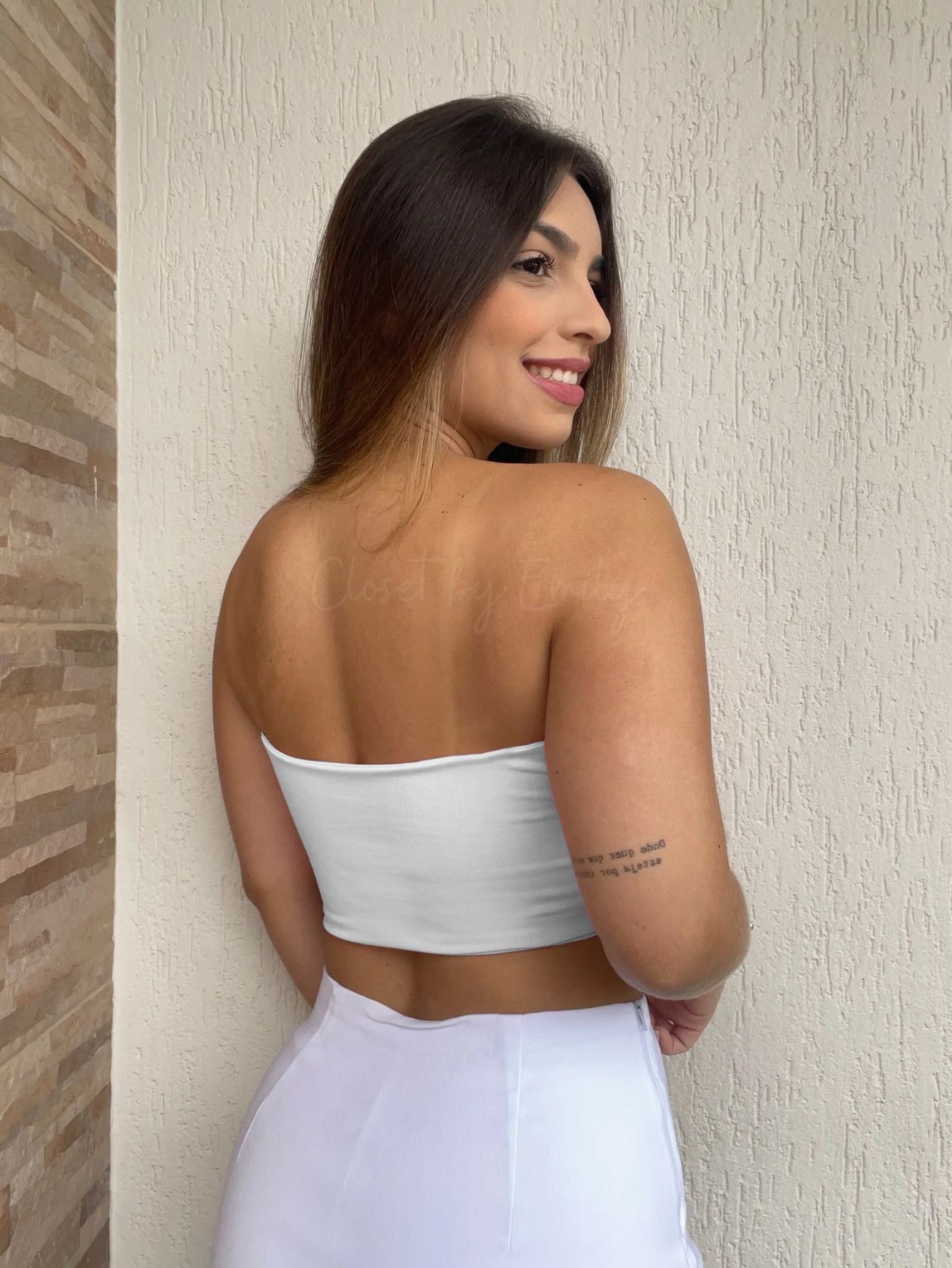 Top Faixa Suplex Branco - Imagem 2