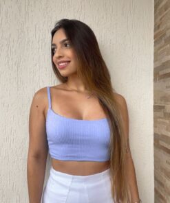Cropped Canelado Regata Summer - Imagem 4