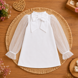 Vestido de luxo infantil moda princesa estilosa