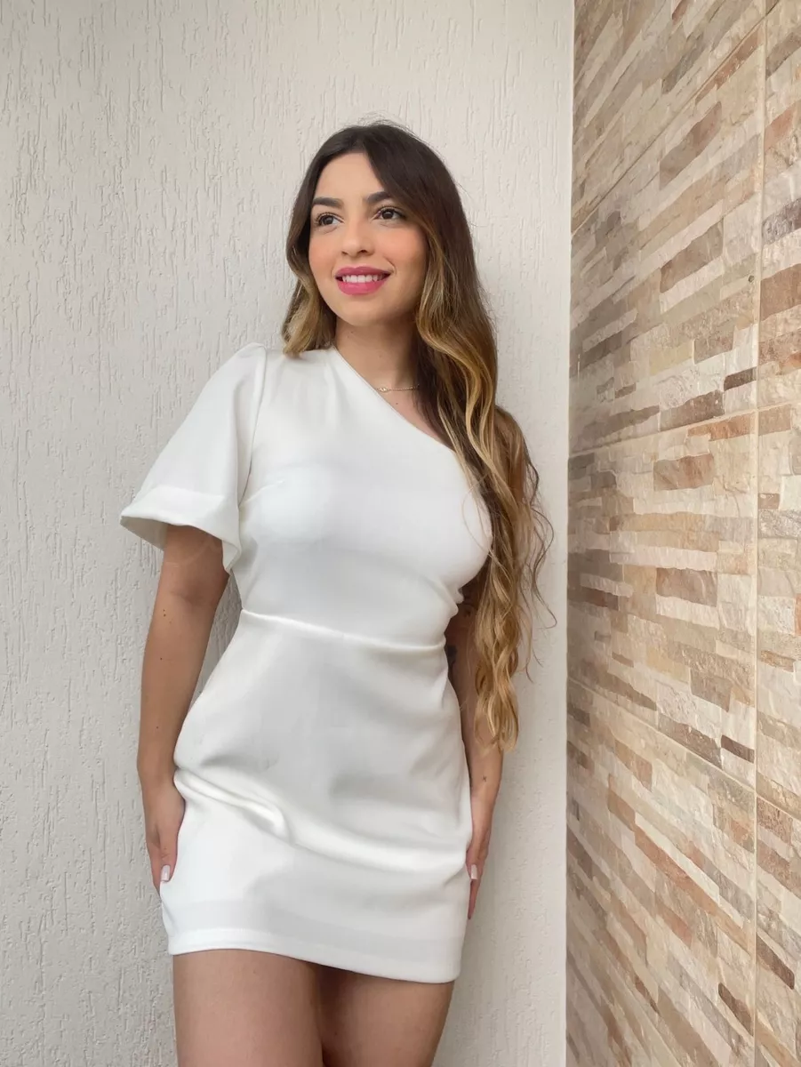 Vestido Alfaiataria Manga Única - Imagem 3