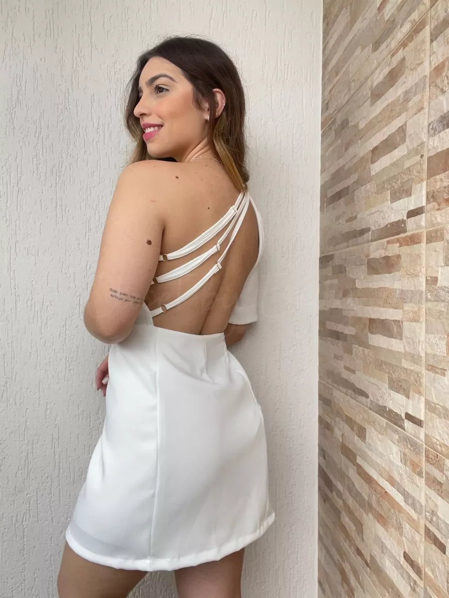Vestido Alfaiataria Manga Única - Imagem 2