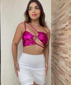 Cropped metalizado recortes carnaval - Imagem 4
