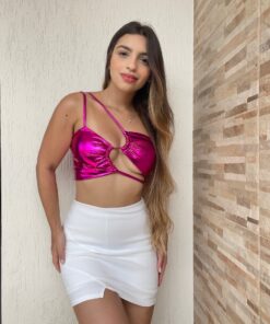 Cropped metalizado recortes carnaval - Imagem 5