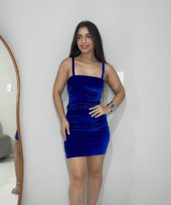 Vestido Veludo Alcinha