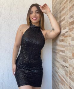 Vestido Paetê Frente Única - Imagem 7
