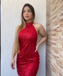 Vestido Paetê Frente Única - Imagem 13