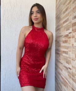 Vestido Paetê Frente Única - Imagem 11