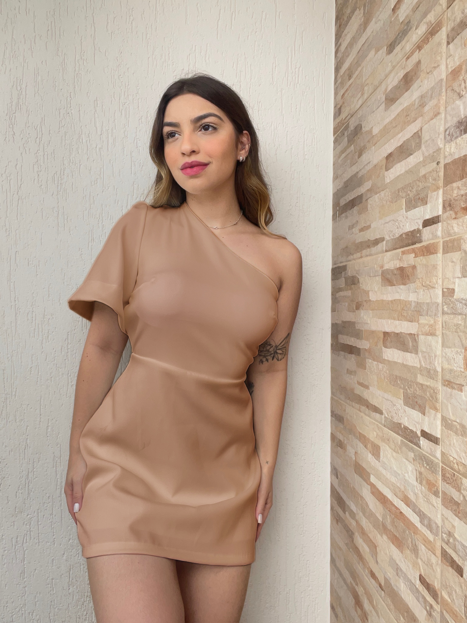 Vestido Alfaiataria Manga Única - Imagem 5