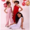Macacão Infantil Feminino luxo verão festa Estilo Blogueirinha Fashion