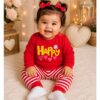 Conjunto Inverno Infantil Menna Bebê Menina Happy