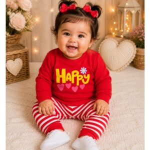 Conjunto Inverno Infantil Menna Bebê Menina Happy