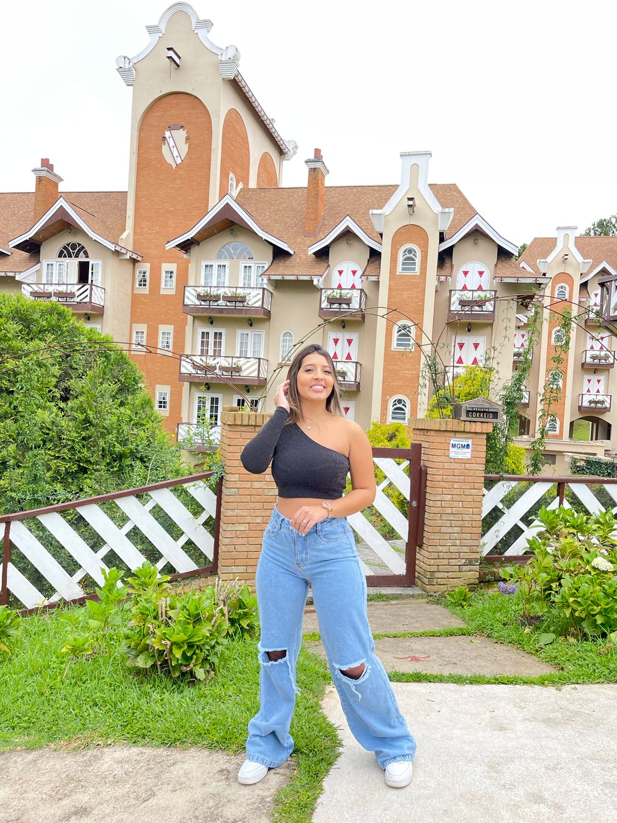Cropped California Lurex Preto