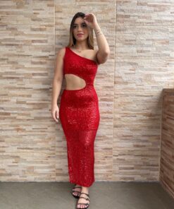 Vestido Midi Paetê - Imagem 7
