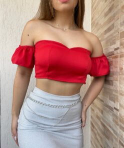 Cropped alfaiataria tomara que caia - Imagem 5